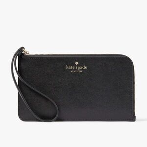 Kate Spade NWT Lucy Saffiano leather L Zip wristlet new with tags & factory wrap